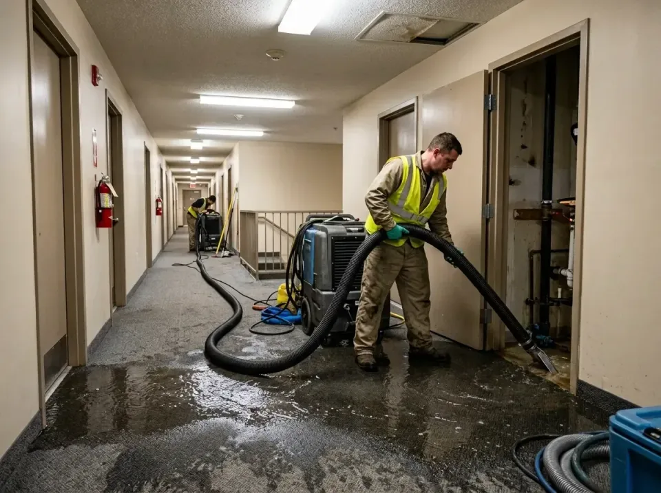 multi-unit-apartment-hallway-f-005 — frequently asked questions, Emergency Burst Pipe Water Extraction & Removal in Forty Fo…